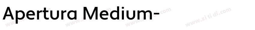 Apertura Medium字体转换
